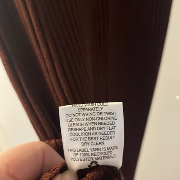 Pink Rose Brown ribbed sweater dress size M - Picture 6 of 6